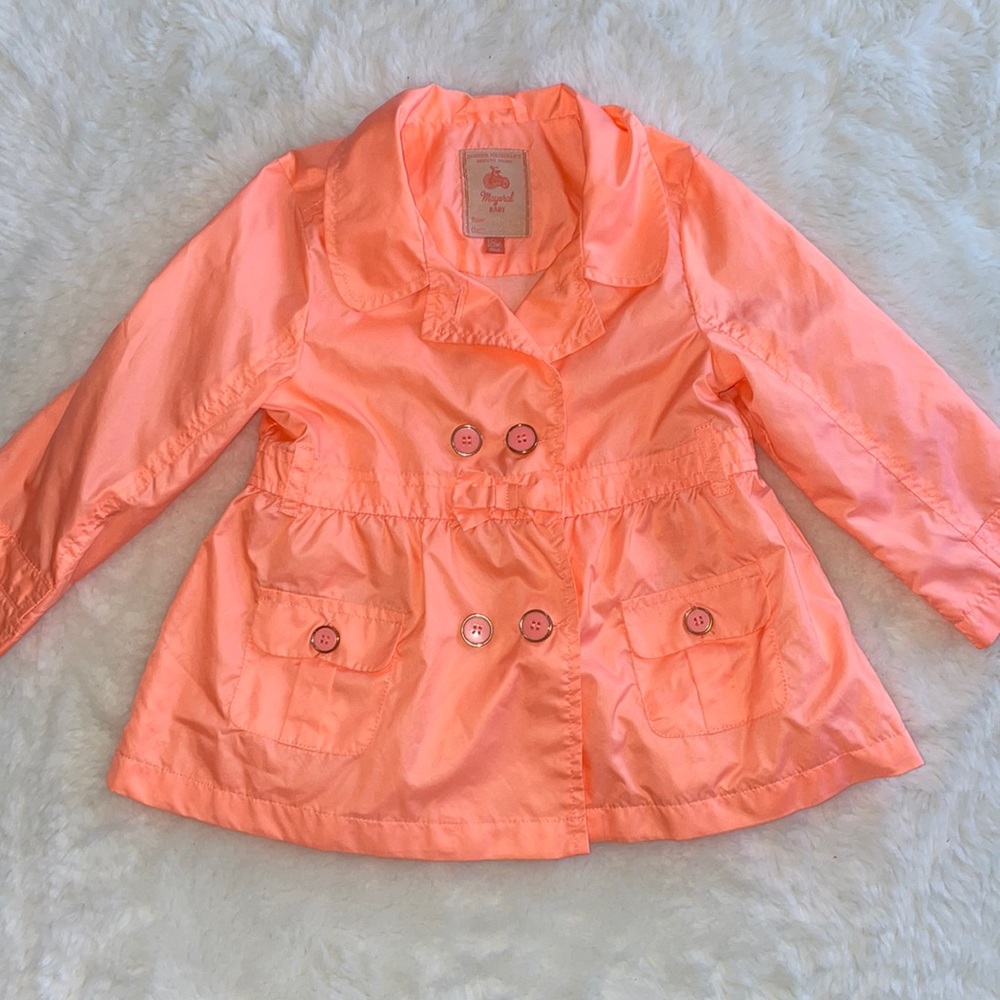 Mayoral 18 month orange spring coat